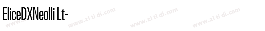 EliceDXNeolli Lt字体转换